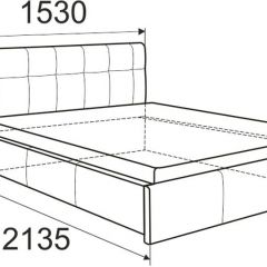 Кровать Изабелла с латами Newtone cacao 1400x2000 в Ноябрьске - noyabrsk.mebel24.online | фото