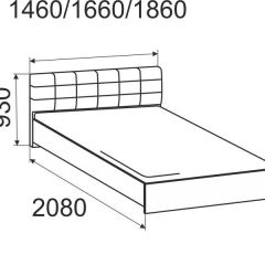 Кровать Лита с подъемным механизмом 1400*2000 в Ноябрьске - noyabrsk.mebel24.online | фото 4