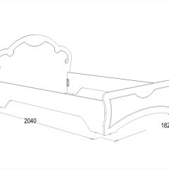 Кровать Ольга-10 МДФ (1600) без основания в Ноябрьске - noyabrsk.mebel24.online | фото 2