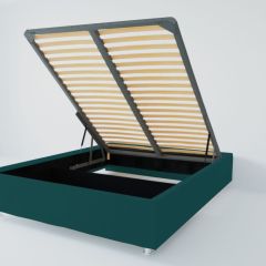 Кровать Подиум с ПМ 1800 (велюр бирюзовый) в Ноябрьске - noyabrsk.mebel24.online | фото 2