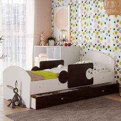 Кровать "Мозайка" на ламелях + бортики + ящики в Ноябрьске - noyabrsk.mebel24.online | фото