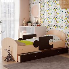 Кровать "Мозайка" на ламелях + бортики + ящики в Ноябрьске - noyabrsk.mebel24.online | фото 10