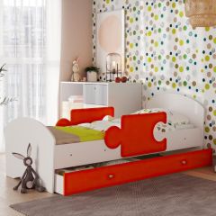 Кровать "Мозайка" на щитах + бортики + ящики в Ноябрьске - noyabrsk.mebel24.online | фото