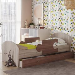 Кровать "Мозайка" на щитах + бортики + ящики в Ноябрьске - noyabrsk.mebel24.online | фото 2