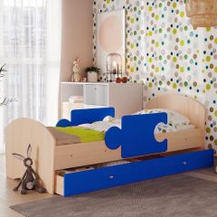 Кровать "Мозайка" на щитах + бортики + ящики в Ноябрьске - noyabrsk.mebel24.online | фото 8