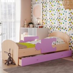 Кровать "Мозайка" на щитах + бортики + ящики в Ноябрьске - noyabrsk.mebel24.online | фото 9
