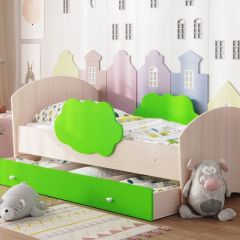 Кровать "Тучка" на щитах с бортиками + ящик в Ноябрьске - noyabrsk.mebel24.online | фото 6