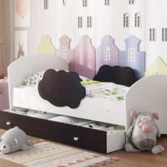 Кровать "Тучка" на щитах с бортиками + ящик в Ноябрьске - noyabrsk.mebel24.online | фото 11