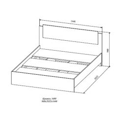 СОФИ СКР1600.1 Кровать 1600 в Ноябрьске - noyabrsk.mebel24.online | фото 2