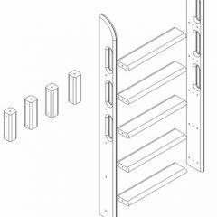 Кровать Сонечка 2-х ярусная (модульная) в Ноябрьске - noyabrsk.mebel24.online | фото 12