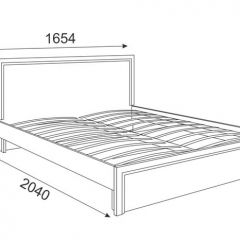 Кровать 1.6 Беатрис М07 Стандарт с ортопедическим основанием (дуб млечный) в Ноябрьске - noyabrsk.mebel24.online | фото