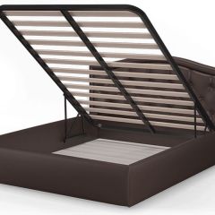 Кровать Стелла 1400*2000 + ПМ (Лесмо brown) коричневый в Ноябрьске - noyabrsk.mebel24.online | фото 3