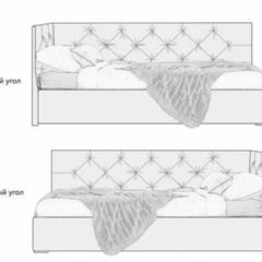 Кровать угловая Лилу интерьерная +основание/ПМ/бельевое дно (120х200) в Ноябрьске - noyabrsk.mebel24.online | фото 5
