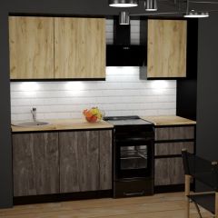 Кухонный гарнитур Адажио стандарт 1600 мм в Ноябрьске - noyabrsk.mebel24.online | фото