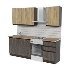 Кухонный гарнитур Адажио стандарт 1600 мм в Ноябрьске - noyabrsk.mebel24.online | фото 4