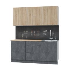 Кухонный гарнитур Асти-дуб сонома 1,8 в Ноябрьске - noyabrsk.mebel24.online | фото 2