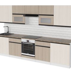 Кухонный гарнитур Кварц экстра 3000 мм в Ноябрьске - noyabrsk.mebel24.online | фото 4