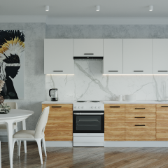Кухонный гарнитур Лада 3000 (Стол. 26мм) в Ноябрьске - noyabrsk.mebel24.online | фото