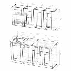 Кухонный гарнитур Ника демо 1700 в Ноябрьске - noyabrsk.mebel24.online | фото 4