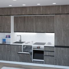 Кухонный гарнитур Ноктюрн люкс 3000 мм в Ноябрьске - noyabrsk.mebel24.online | фото