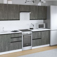 Кухонный гарнитур Ноктюрн мега 2500 мм в Ноябрьске - noyabrsk.mebel24.online | фото