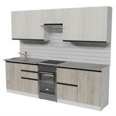 Кухонный гарнитур Паола мега 2500 мм в Ноябрьске - noyabrsk.mebel24.online | фото 4