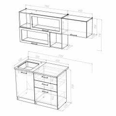 Кухонный гарнитур Полина экстра 1700 в Ноябрьске - noyabrsk.mebel24.online | фото 4