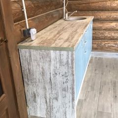 Кухонный гарнитур Принцесса угловой 1200*2850 Арктик (модульный) Горизонт в Ноябрьске - noyabrsk.mebel24.online | фото 12