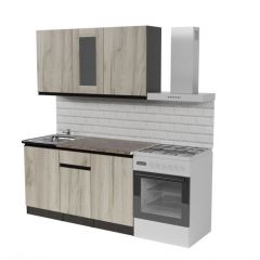 Кухонный гарнитур Равенна медиум 1400 мм в Ноябрьске - noyabrsk.mebel24.online | фото 3
