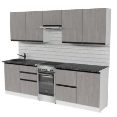 Кухонный гарнитур Сюита мега 2500 мм в Ноябрьске - noyabrsk.mebel24.online | фото 4