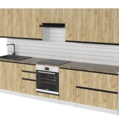 Кухонный гарнитур Янтарь экстра 3000 мм в Ноябрьске - noyabrsk.mebel24.online | фото 4
