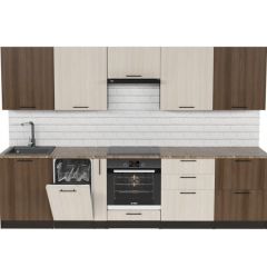 Кухонный гарнитур Яшма 3000 мм в Ноябрьске - noyabrsk.mebel24.online | фото 3