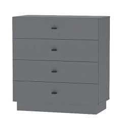 Квадро К-1 Комод 4ящ. (ЛДСП Графит) в Ноябрьске - noyabrsk.mebel24.online | фото