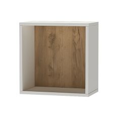 Квадро ПЛ-1 Полка (ЛДСП миндаль/дуб крафт золотой) в Ноябрьске - noyabrsk.mebel24.online | фото