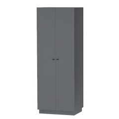 Квадро ШК-1 Шкаф 2дв. (ЛДСП графит) в Ноябрьске - noyabrsk.mebel24.online | фото