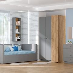 Модульная гостиная Квадро (ЛДСП дуб крафт золотой) в Ноябрьске - noyabrsk.mebel24.online | фото 2