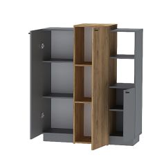 Модульная гостиная Квадро (ЛДСП дуб крафт золотой) в Ноябрьске - noyabrsk.mebel24.online | фото 9