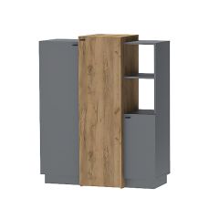 Модульная спальня Квадро (ЛДСП дуб крафт золотой) в Ноябрьске - noyabrsk.mebel24.online | фото 6