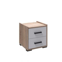 Модульная Спальня Соната (Белый/Дуб сонома) в Ноябрьске - noyabrsk.mebel24.online | фото 3