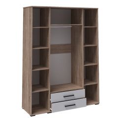 Модульная Спальня Соната (Белый/Дуб сонома) в Ноябрьске - noyabrsk.mebel24.online | фото 6