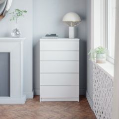 МОРИ МК 700.5 Комод (белый) в Ноябрьске - noyabrsk.mebel24.online | фото