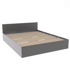 МОРИ КРМ 1600.1/1 Кровать (настил) графит в Ноябрьске - noyabrsk.mebel24.online | фото 2