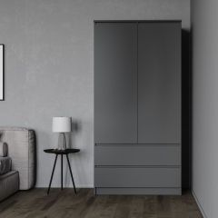 МОРИ МШ 900.1 Шкаф (графит) в Ноябрьске - noyabrsk.mebel24.online | фото 2