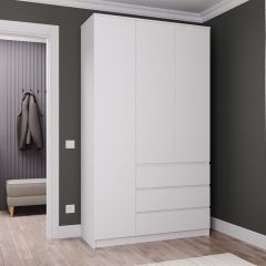 МОРИ МШ 1200.1 Шкаф (белый) в Ноябрьске - noyabrsk.mebel24.online | фото