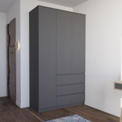 МОРИ МШ 1200.1 Шкаф (графит) в Ноябрьске - noyabrsk.mebel24.online | фото