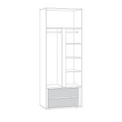 Муссон спальня (модульная) в Ноябрьске - noyabrsk.mebel24.online | фото 10