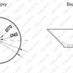 Накладная раковина melana mln-7020-b1+b18 (t4006hb1+b18 ) (сине-черная) в Ноябрьске - noyabrsk.mebel24.online | фото 2