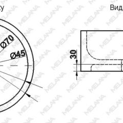 Накладная раковина melana mln-7076b (черная) в Ноябрьске - noyabrsk.mebel24.online | фото 2