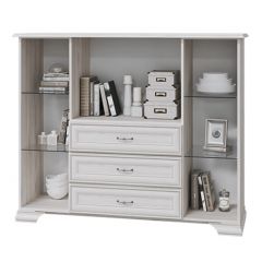 НИКОЛЬ Комод с 2 ст.дв., 1 гл.дв., 3 ящика в Ноябрьске - noyabrsk.mebel24.online | фото 2