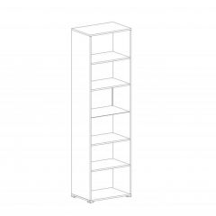 НИЦЦА Гостиная Шкаф-витрина 1 дв в Ноябрьске - noyabrsk.mebel24.online | фото 2